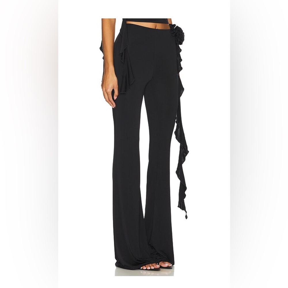 Black Pant & Cami Set with Flower - Picture 6 of 6